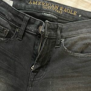 American Eagle Outfitters Men's Dark Gray Skinny Jeans